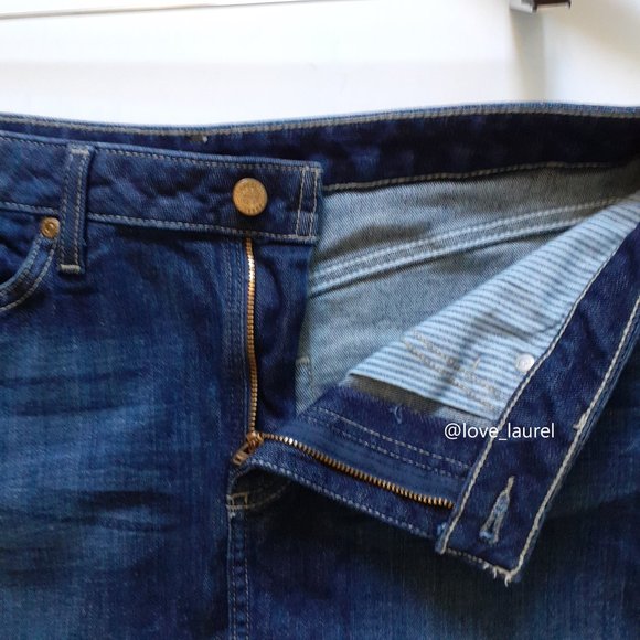 Carhartt Original Fit Denim Skirt in Vintage Night Blue Size 10 - Picture 6 of 10